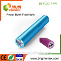 Factory Wholesale USB Charging Flashlight Power Bank Aluminium 1 * 18650 Batterie Taille de poche Petite Mult-function colorée la torche